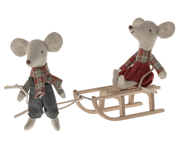 Maileg - Sled, Mouse