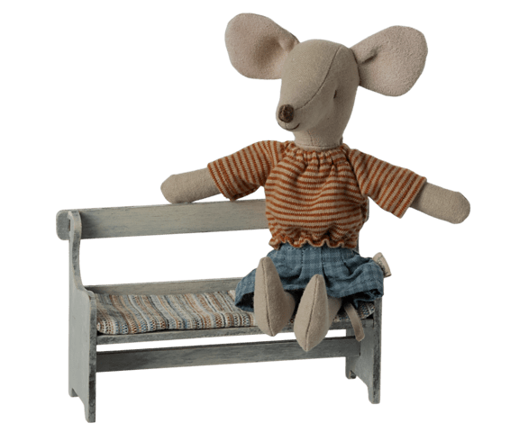 Maileg - Bench, Mouse - 2 colours - Pre-order - Expected in stock - 15-11-24