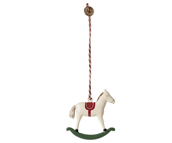 Maileg - Metal ornament, Rocking horse - 2024 - Pre-order - Expected in stock on 1/10-2024