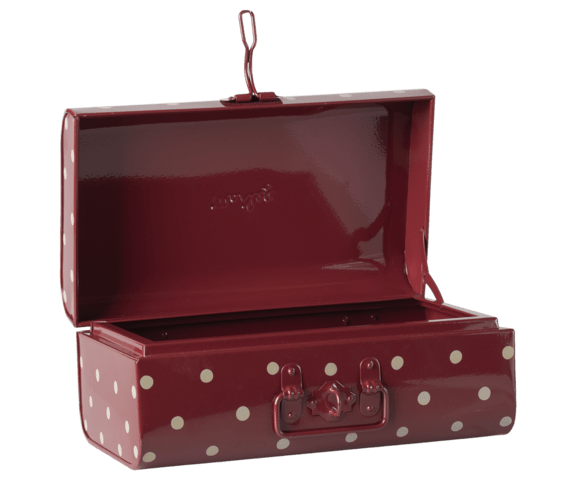 Maileg - Storage Case, Small - Red with Dots - Pre-Order - Expected in Stock 11-15-24
