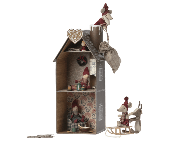 Maileg - Gingerbread House, Mouse