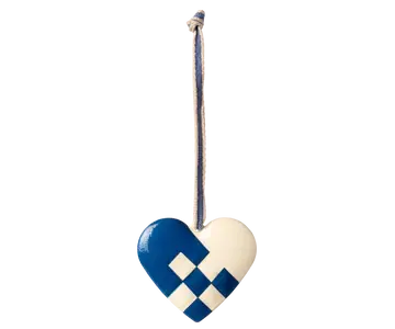 Maileg - Metal Hanger, Heart, Small - Dark Blue- Expected delivery by: 01/10/24