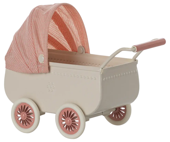 Maileg - Pram, Mice - Coral - Coral - Pre-order expected in stock 03-20-2025