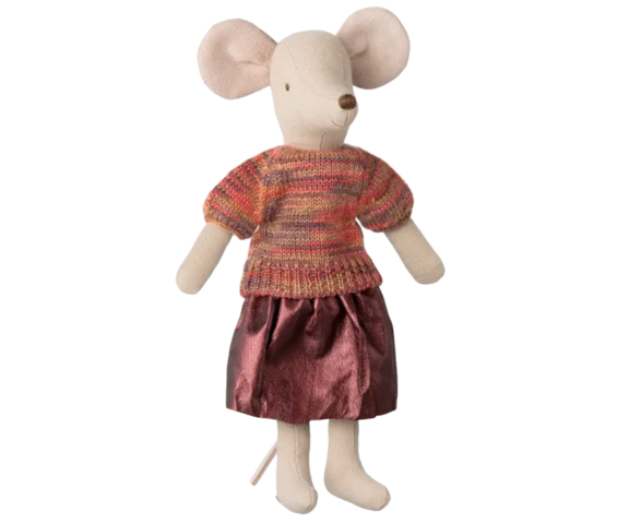 Maileg - Skirt and knitted blouse, Mother mouse - Pre-order - expected in stock 03-10-2025