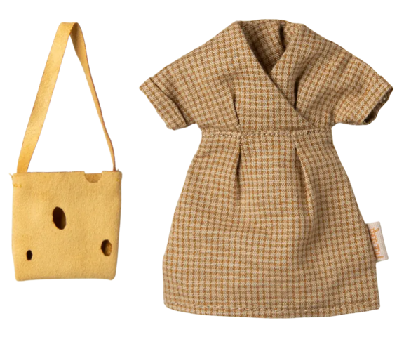 Maileg - Dress and bag, for Mother Mouse - Pre-order - expected in stock 20-3-2025