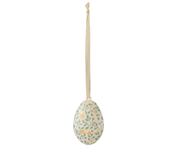 Maileg - Metal Easter egg ornaments with floral or leaf print. - Choose from 6 different eggs - Pre-order - Expected in stock from 20/02/25