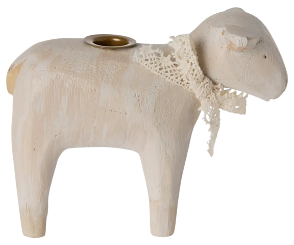 Maileg - Candlestick, Lamb - Choose from 3 different lambs - Pre-order - Expected in stock from 20/01/25