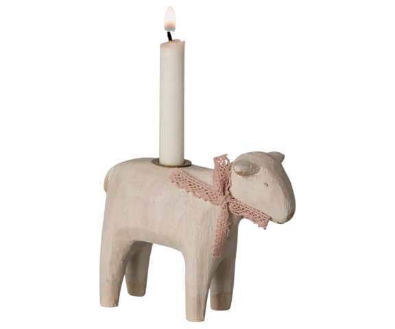 Maileg - Candlestick, Lamb - Choose from 3 different lambs - Pre-order - Expected in stock from 20/01/25