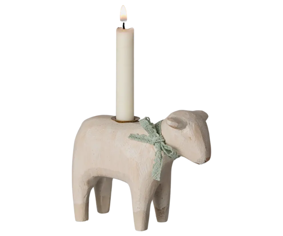 Maileg - Candlestick, Lamb - Choose from 3 different lambs - Pre-order - Expected in stock from 20/01/25