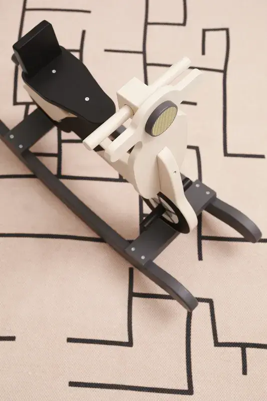 Kids Concept - Rocking scooter - light beige