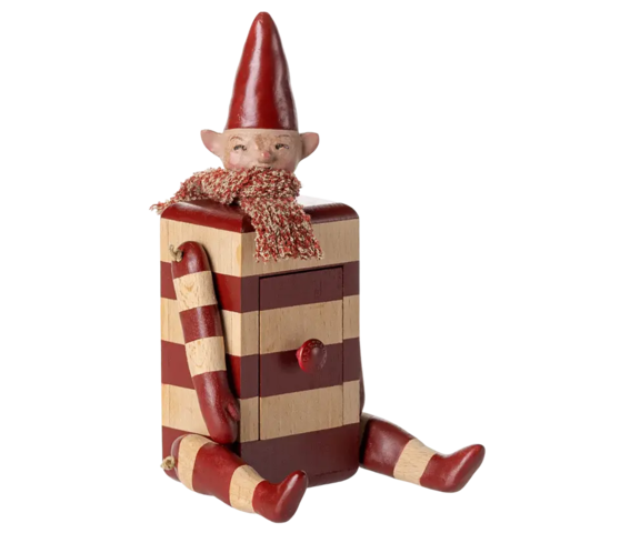 Maileg - Santa with Drawer, Red - 2025 - Pre-order - Expected in stock from 11/1/25.