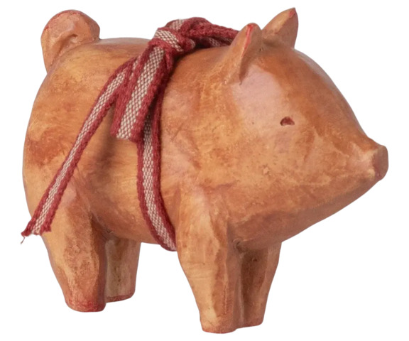 Maileg - Pig with Ribbon - 2025 - Pre-order - Expected in stock from 10/10/25.