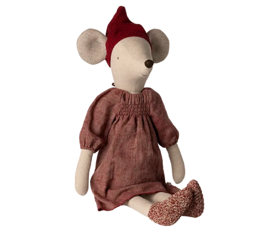 Maileg - Christmas Mouse, Maxi - Girl - 2025 - Pre-order - Expected in stock from 20/10-25