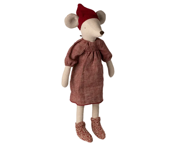 Maileg - Christmas Mouse, Maxi - Girl - 2025 - Pre-order - Expected in stock from 20/10-25