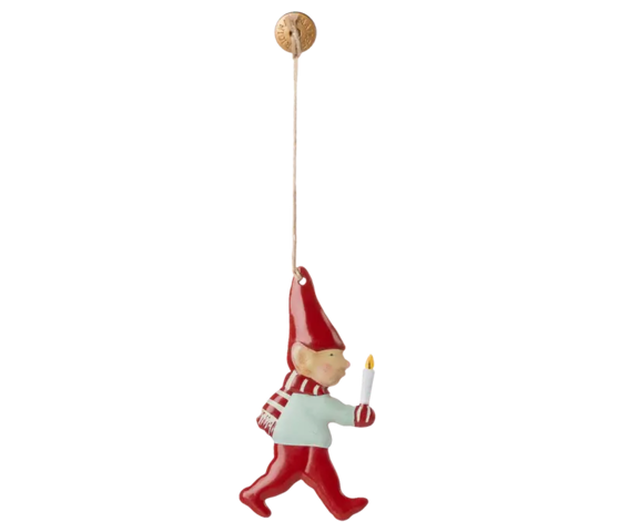 Maileg - Metal ornament, Pixy - Candle - 2025 - Pre-order - Expected in stock from 5/10-25