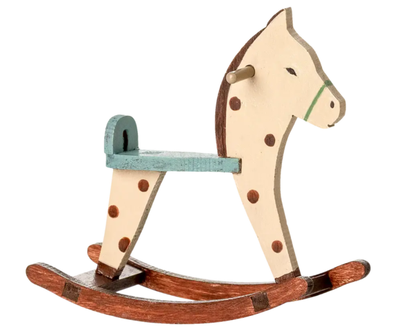 Maileg - Rocking Horse, Mouse - Spotted - 2025 - Pre-order - Expected in stock from 15/8/25.