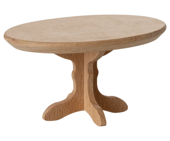 Maileg - Oval Coffee Table, Mouse - Nature - 2025 - Pre-order - expected in stock from 15/11/25