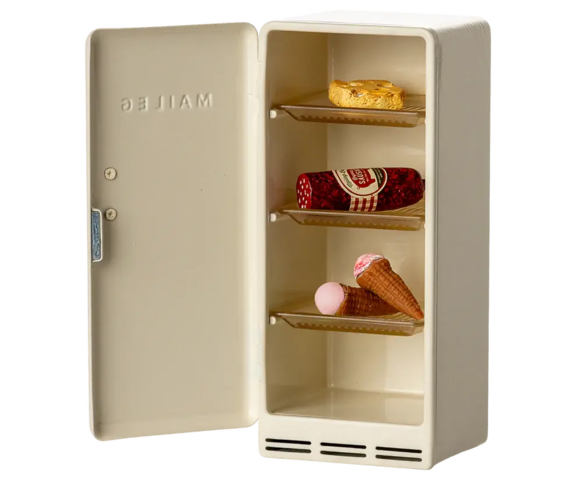 Maileg - Refrigerator, Mouse - Off-White - 2025 - Pre-order - expected in stock from 10/10/25