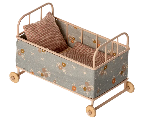 Maileg - Crib, Micro, Powder - 2025 - Pre-order - expected in stock from 10/9/25