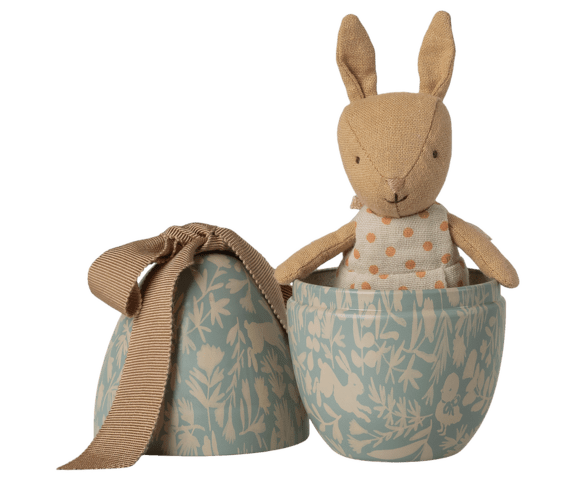 Maileg - Påskeæg  - Vælg mellem Mikro lam mint eller rosa og kanin lys gul eller lys blå - 2026 - Forventet levering: 25/02/26