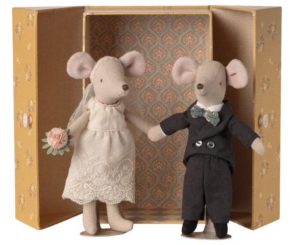 Maileg - Brudepar i æske, Mor og Far mus - 2026 - Forventet levering: 1/07/26