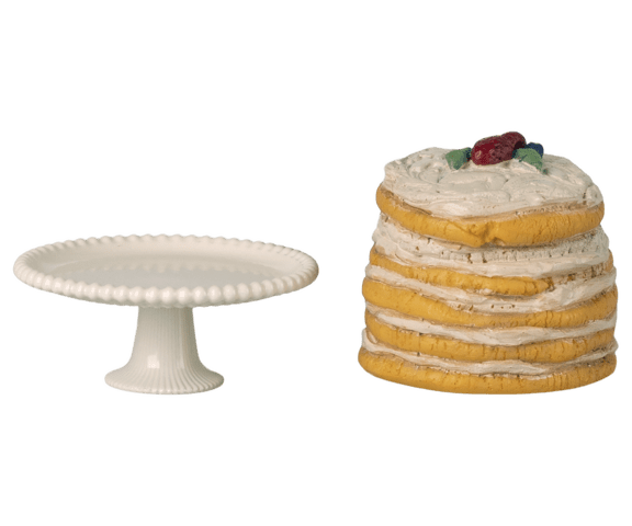 Maileg - Kage og kageopsats, Mus - Råhvid - 2026 - Forventes på lager 10-05-2026