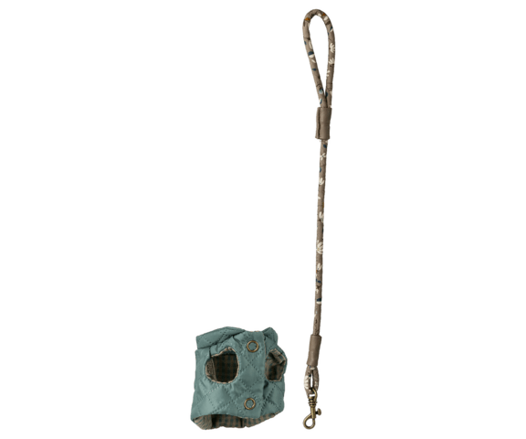 Halsbånd og snor til plyshvalp Small – perfekt til leg og fantasifulde eventyr