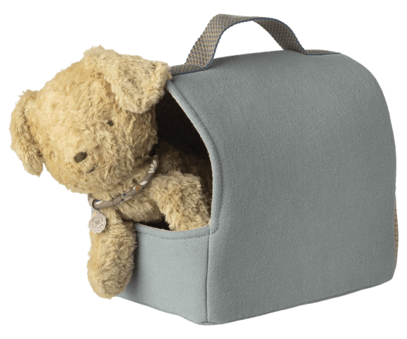 Blød taske til plyshvalp Small – trygt sted på farten
