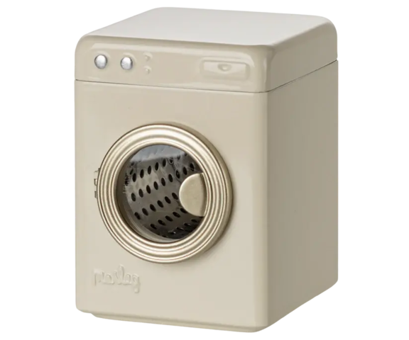 Maileg - Vaskemaskine mus, råhvid - 2025 - Forventes på lager 10/2-2026