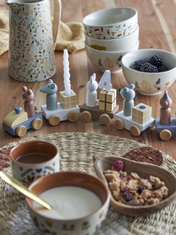 Bloomingville - Junaid Fødselsdagsdekoration/tog, Multifarvet, FSC®100%, MDF