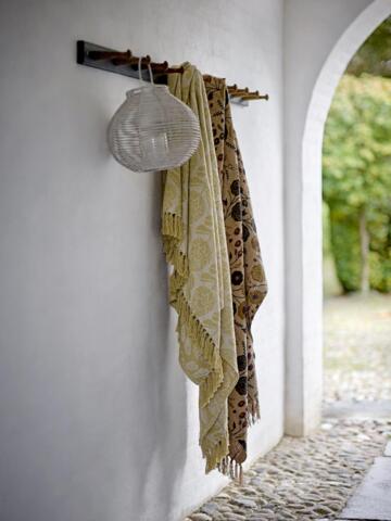 Bloomingville - Pratello Plaid, Gul, Genanvendt Bomuld