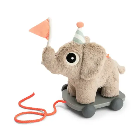 Done By Deer - 2-i-1 Trækdyr elefant - Elphee - Sand