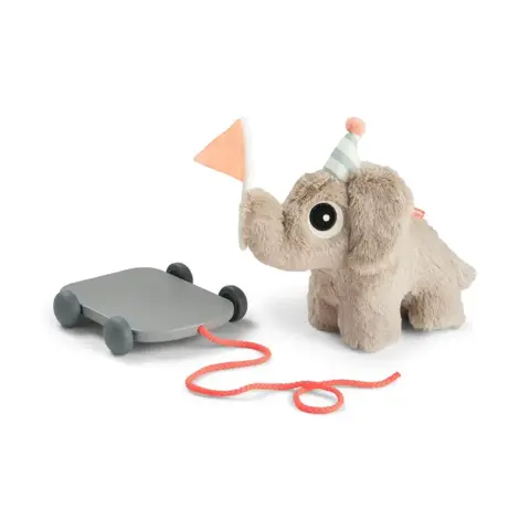 Done By Deer - 2-i-1 Trækdyr elefant - Elphee - Sand