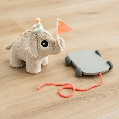 Done By Deer - 2-i-1 Trækdyr elefant - Elphee - Sand
