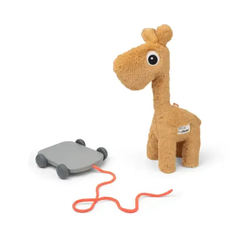 Done By Deer - Pull along "Raffi" Giraffe mustard