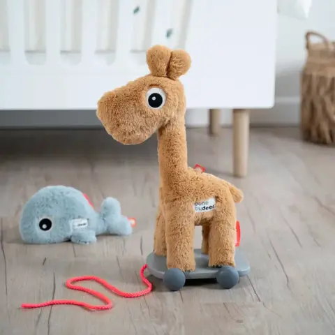 Done By Deer - Pull along "Raffi" Giraffe mustard