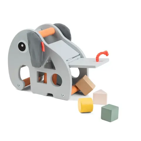 Done By Deer - Sorting box - Elphee - Elephant - Grey