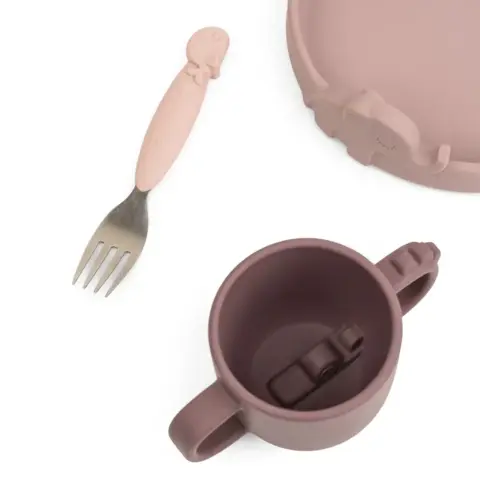 Done By Deer - Peekaboo dinner set - Deer friends - Choose between 2 colors