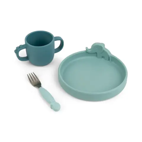 Done By Deer - Peekaboo dinner set - Deer friends - Choose between 2 colors