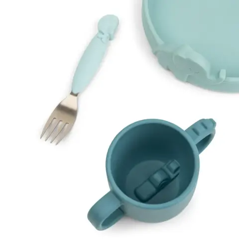 Done By Deer - Peekaboo dinner set - Deer friends - Choose between 2 colors