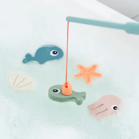 Done By Deer - Bade- og fiskelegetøj - Sea friends - Farvemix