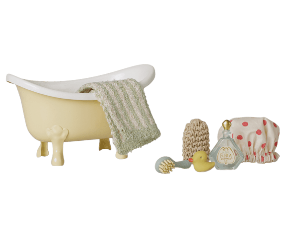 Maileg - Bath Set, Mouse - Yellow - 2026 - Expected delivery date: 10/20-26