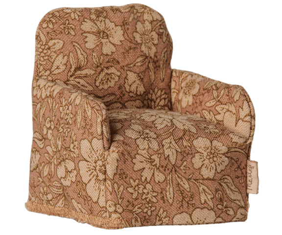 Maileg - Folding Chair, Mouse - Choose between dots and flowers - 2026 - Expected delivery date: 9/20-26