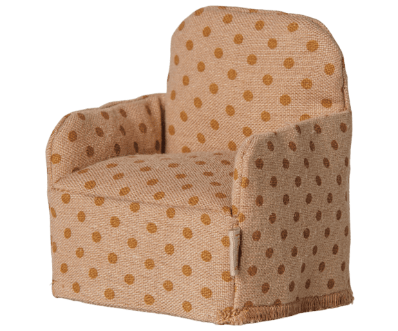 Maileg - Folding Chair, Mouse - Choose between dots and flowers - 2026 - Expected delivery date: 9/20-26