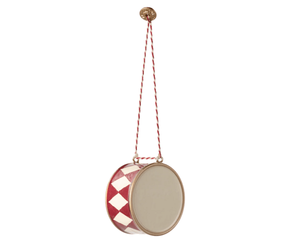 Maileg - Metal hanger, Large drum - Red - 2026 - Pre-order - Expected in stock 20/9-2026
