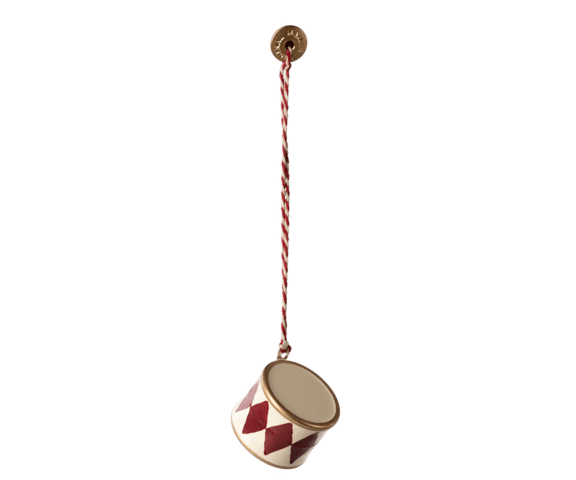 Maileg - Metal hanger, Small drum - Red - 2026 - Pre-order - Expected in stock 20/9-2026