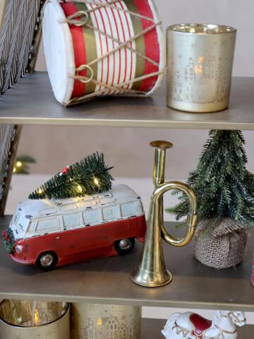 Chic Antique - Vintage Bus m. juletræ og LED