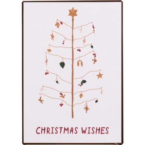 Ib Laursen - Metalskilt Christmas Wishes