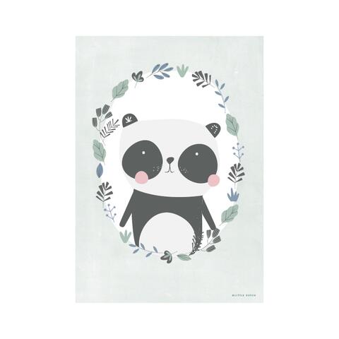Plakat vendbar - Panda mint