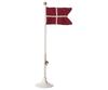 Maileg - Flagstang metal - Dansk flag 25  cm.